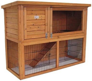 Double decker hutch and run 41 in