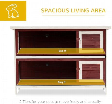 Two story hutch with enclosed run — photo 3