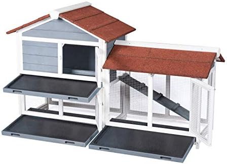 Wooden bunny hutch with access ramp — photo 4
