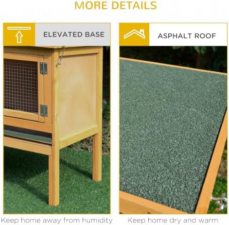 Elevated bunny cage with waterproof roof — photo 5