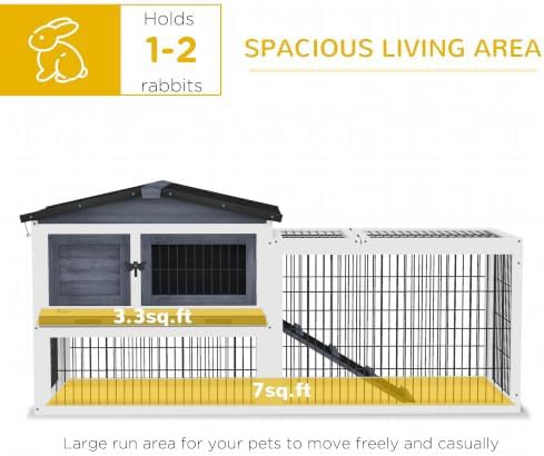 Two level outdoor hutch with openable top — photo 3
