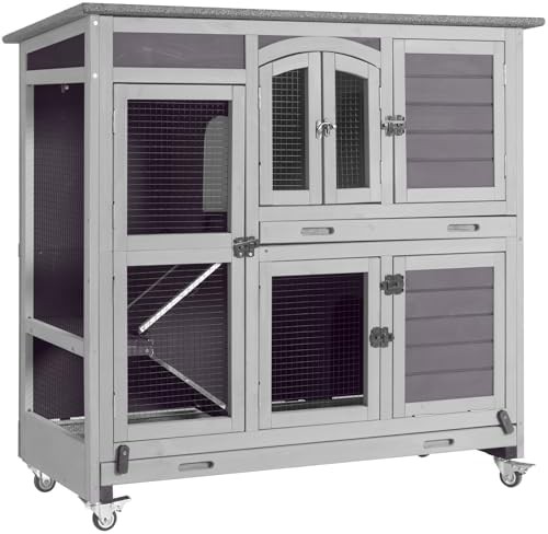 Two story metal guinea pig cage