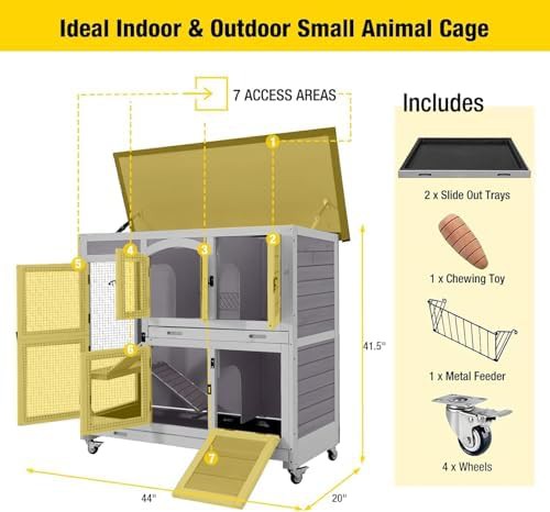 Two story metal guinea pig cage — photo 4