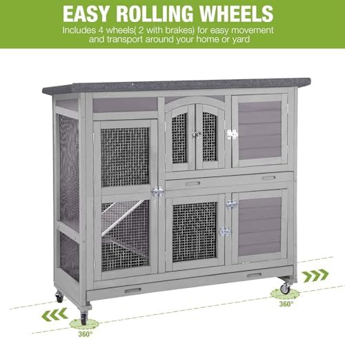 Indoor and Outdoor Bunny House with Wheels — photo 3