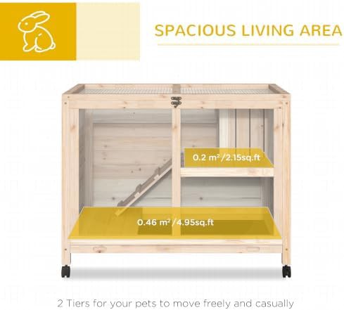 Natural wood hutch with openable roof — photo 3