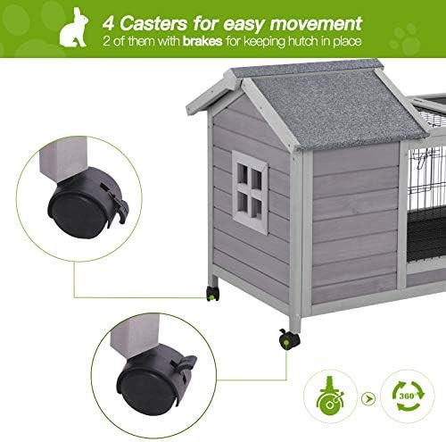 Indoor hutch with removable wire grate — photo 4