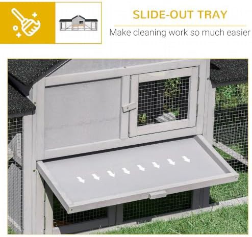 Outdoor grey hutch with weatherproof roof — photo 5