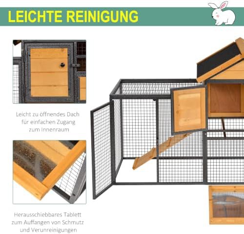 Two level hutch with hinged roof — photo 4