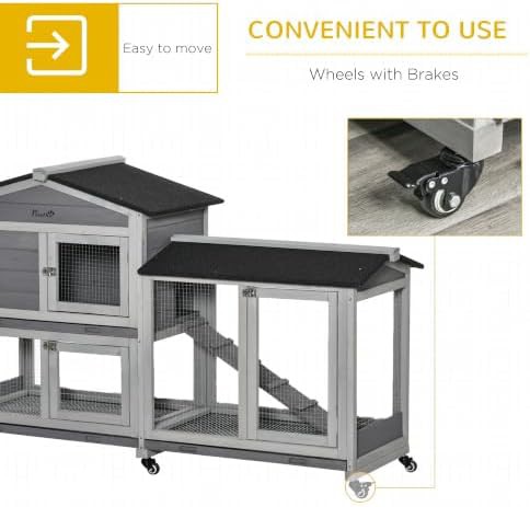 Grey mobile hutch with asphalt roof — photo 4