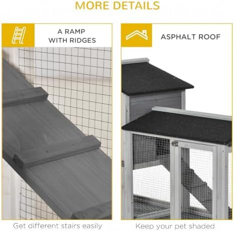 Grey mobile hutch with asphalt roof — photo 5