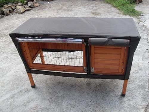 Large brown cover for rabbit run