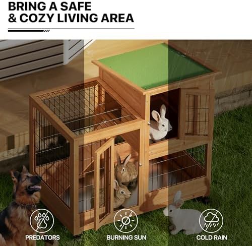 Two story chicken coop and hutch — photo 4