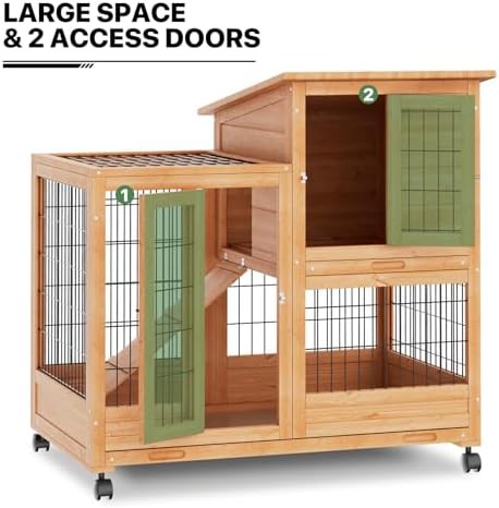 Two story chicken coop and hutch — photo 5