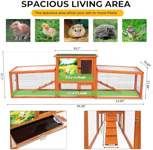 Extra large orange weatherproof bunny hutch — photo 4
