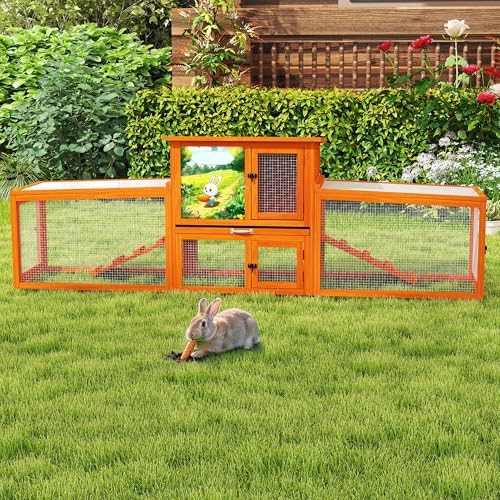 Extra large orange weatherproof bunny hutch — photo 5