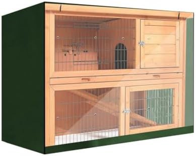 Green Waterproof Double Decker Hutch Cover