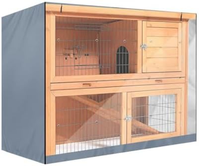 Grey Waterproof Double Decker Hutch Cover