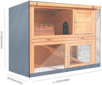 Grey Waterproof Double Decker Hutch Cover — photo 3