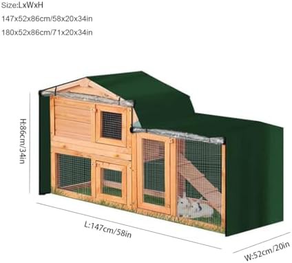 Black Waterproof Double Decker Hutch Cover — photo 3