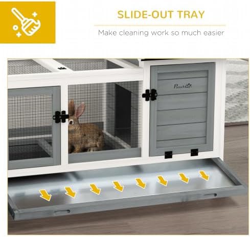 Grey mobile hutch with internal ramp — photo 5