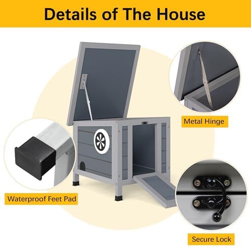Grey small animal cage with nonslip ramp — photo 3