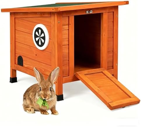 Orange small animal cage with nonslip ramp