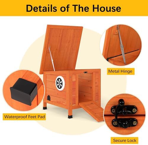 Orange small animal cage with nonslip ramp — photo 4