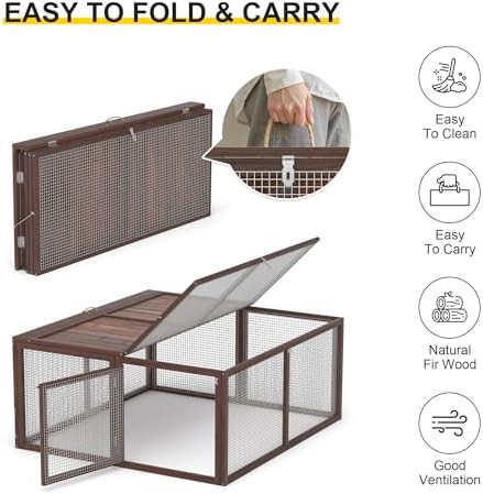 Brown wooden indoor hutch with handle — photo 3