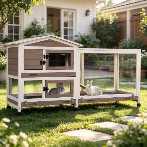 Mobile hutch with chew resistant ramp