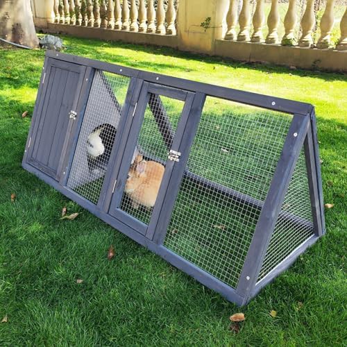 Grey A-Frame Outdoor Chicken Coop