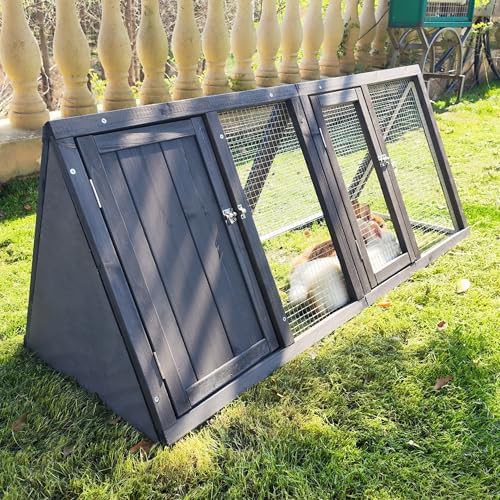 Grey A-Frame Outdoor Chicken Coop — photo 4