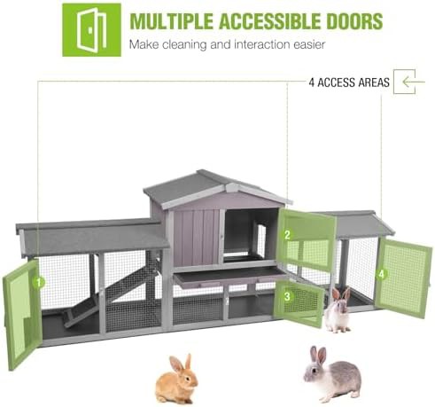 Extra long wooden coop with pvc floor — photo 4