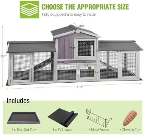 Extra long wooden coop with pvc floor — photo 5