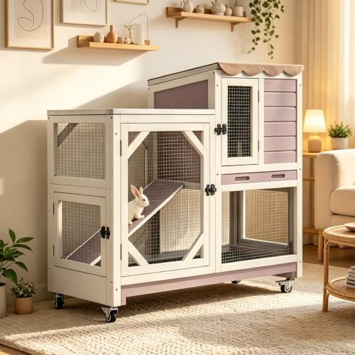 Grey wood hutch with deeper pull out trays
