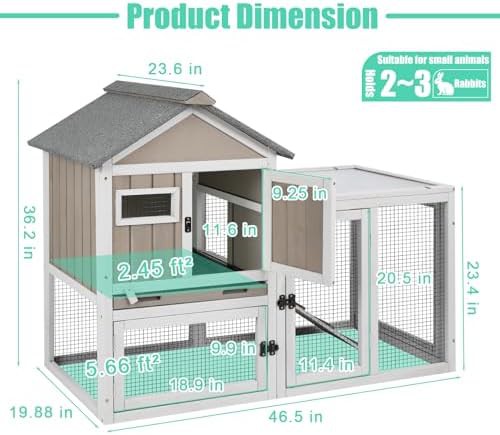 Two story hutch with ramp and tray — photo 5