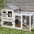 Waterproof large two story bunny hutch