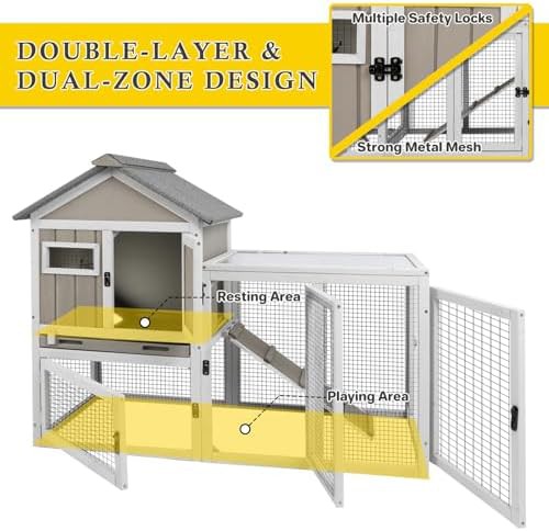 Waterproof large two story bunny hutch — photo 5