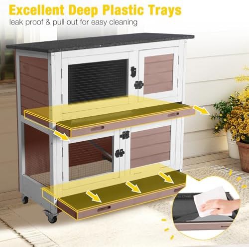 Brown two story metal pet house — photo 4