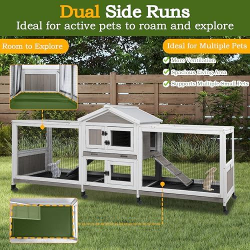 Two story rabbit hutch with dual runs — photo 4