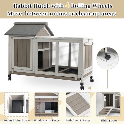 Two story outdoor hutch with asphalt roof — photo 3