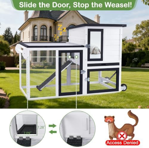Two story indoor hutch with wheels — photo 5