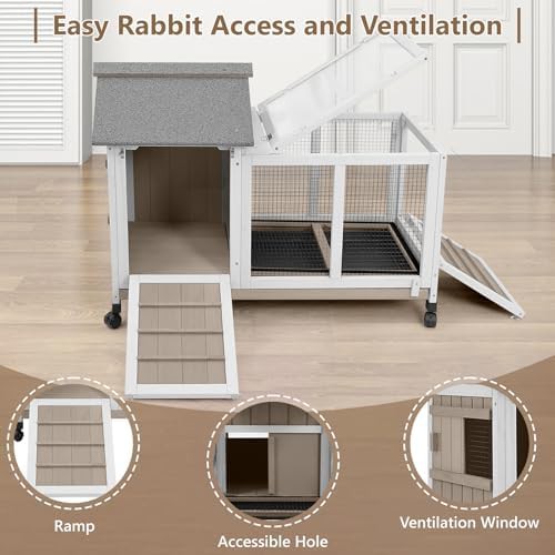 Expandable two story bunny cage with wheels — photo 5