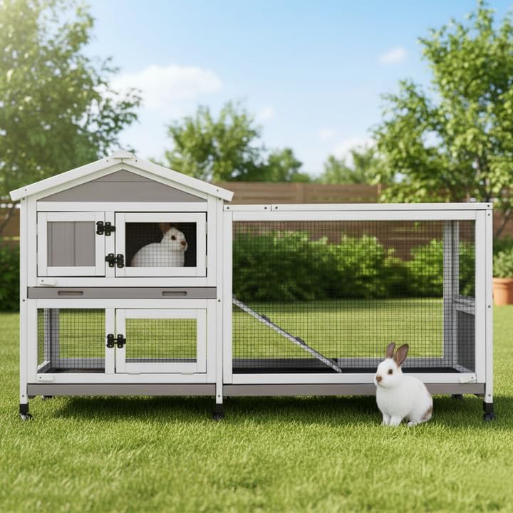 Large two story hutch on six wheels — photo 3