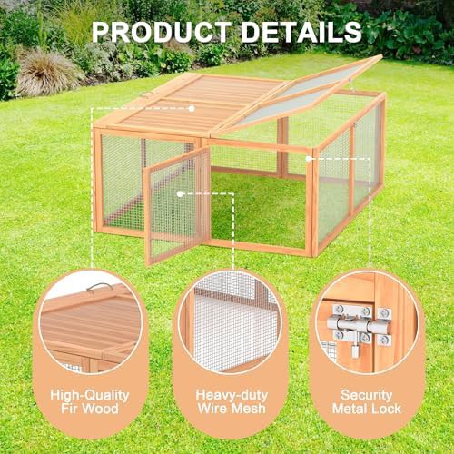 Natural log finish folding chicken coop — photo 3