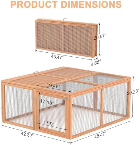 Natural log finish folding chicken coop — photo 4