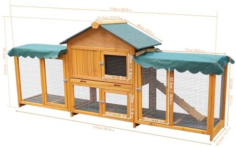 Extra large double decker wood hutch — photo 4