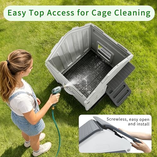 Plastic cage with pull out tray — photo 4