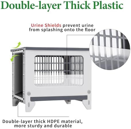 Waterproof plastic bunny cage enclosure — photo 3