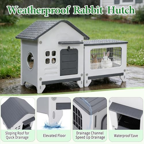 Plastic Outdoor and Indoor Bunny Enclosure — photo 5