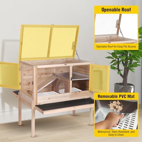 Natural wood indoor hutch with stand — photo 5